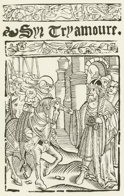 Sir Tryamoure (Gravur) von (after) English School