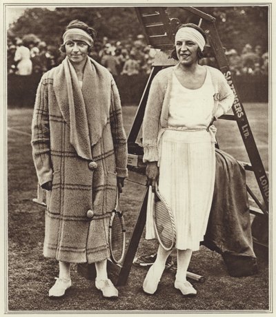 Kitty Godfree und Suzanne Lenglen von (after) English photographer