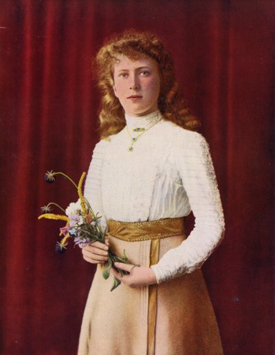 Prinzessin Mary im Jahr 1909 von (after) English photographer