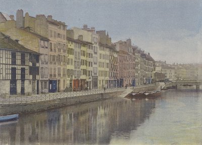 Bayonne, ein Kai der Nive von (after) French Photographer
