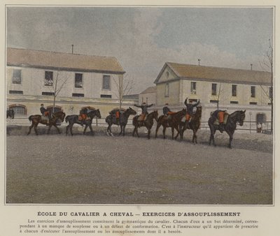 Reitschule, Lockerungsübungen von (after) French Photographer