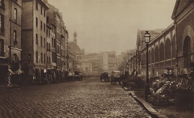 Die Rue de la Tonnellerie, an den Hallen von (after) French Photographer