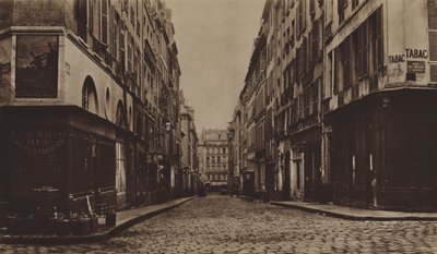 Die Rue des Moulins um 1866, abgerissen für den Bau der Avenue de l