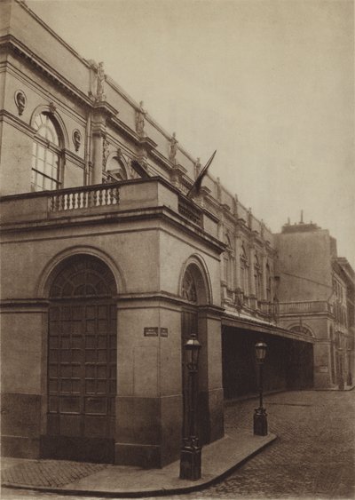 Das alte Opernhaus in der Rue Le Peletier von (after) French Photographer