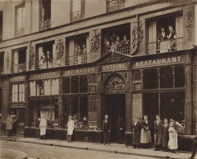 Das Restaurant Pied-de-Mouton, Rue Vauvilliers von (after) French Photographer
