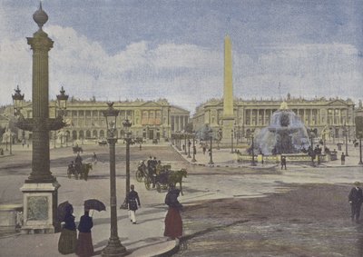 Paris, Place de la Concorde (Farbfoto) von (after) French Photographer