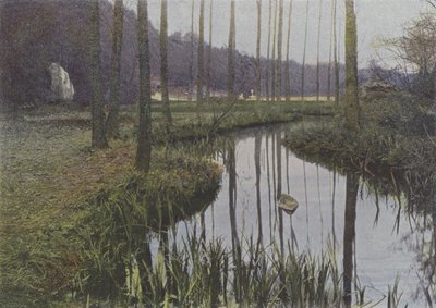Vaux de Cernay, Der Bach (Farbfoto) von (after) French Photographer