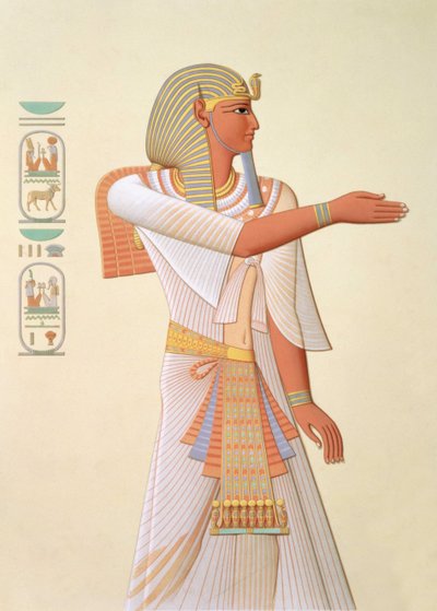 Porträt von Pharao Mienptah-Hotephimat von (after) French School