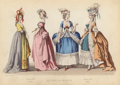 Mode in Frankreich: Louis XVI 1789; Louis XVI 1780 von (after) French School