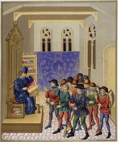 Die Lektion der Landwirtschaft - Miniaturfaksimile des 15. Jahrhunderts von (after) French School