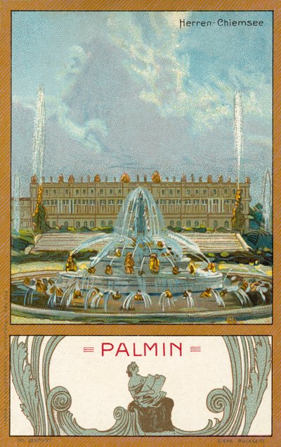 Schloss Herrenchiemsee, Bayern (Chromolithografie) von (after) German School