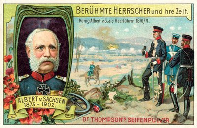 König Albert von Sachsen als General im Deutsch-Französischen Krieg von (after) German School