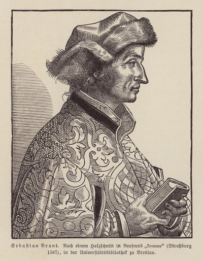 Sebastian Brant, deutscher Renaissance-Humanist und Satiriker von (after) German School