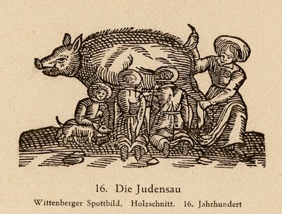 Die Judensau von (after) German School