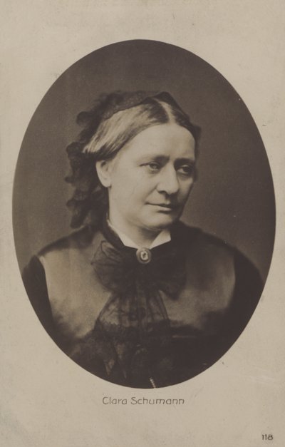 Clara Schumann, deutsche Pianistin und Komponistin von (after) German photographer