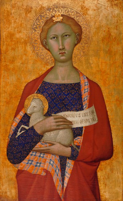 Heilige Agnes von (attr. to) Master of the Straus Madonna