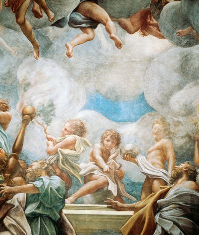 Epheben und Apostel, Detail der Himmelfahrt der Jungfrau von (c.1489 1534) Correggio