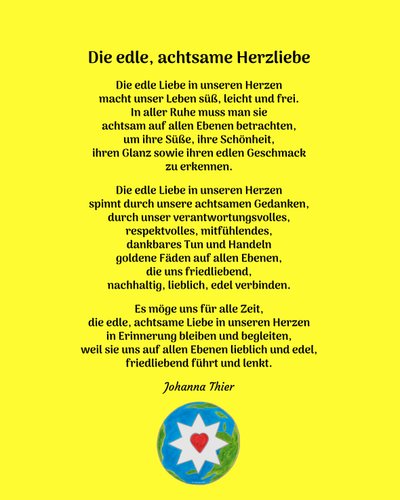 Die edle, achtsame Herzliebe - Version 2 von Johanna Thier