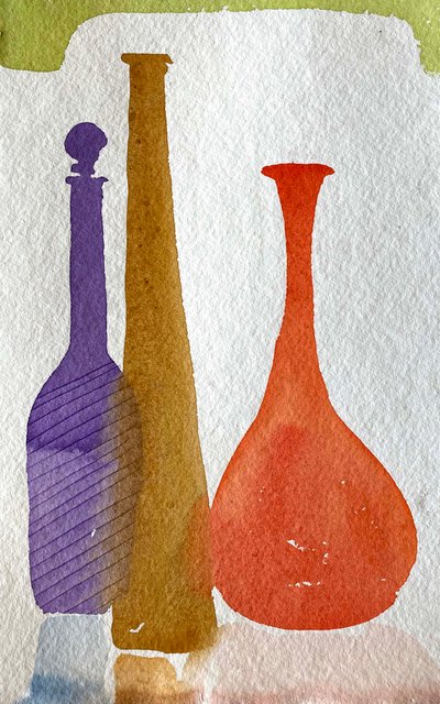 Eine blaue Flasche von Simon Fletcher