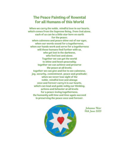 The Peace Painting of Rosental for all Humans of this World von Johanna Thier