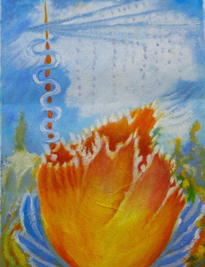 Orange Blume von 