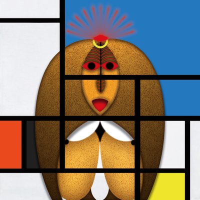 Lockdown (XV) - (aus der Serie Animal Rationale) von Alexander Eibach