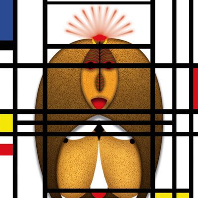 Lockdown (XVIII) - (aus der Serie Animal Rationale) von Alexander Eibach