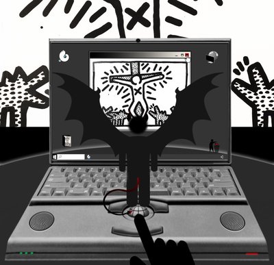 Der Antichrist (V) - (aus der Serie: Windows) von Alexander Eibach