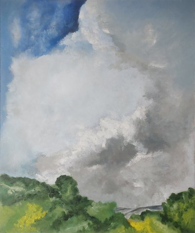 Landschaft mit Wolkenwirbel von M. Vet
