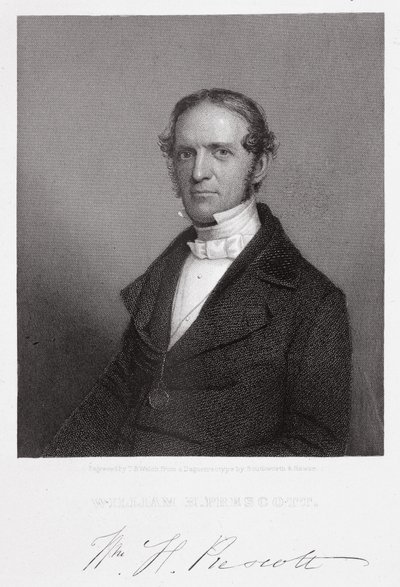 William Hickling Prescott, graviert von Thomas B. Welch nach einem Daguerreotyp von A.S. and Hawes, J. Southworth