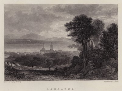 Lausanne (Farblithografie) von A.V. Copley (after) Fielding
