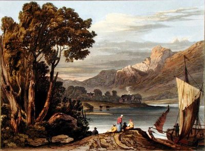 Das neue Wehr. Blick flussaufwärts, Platte 11 aus Beschreibung des Flusses Wye, graviert von Theodore Henry Fielding, 1818 von A.V. Copley after Fielding
