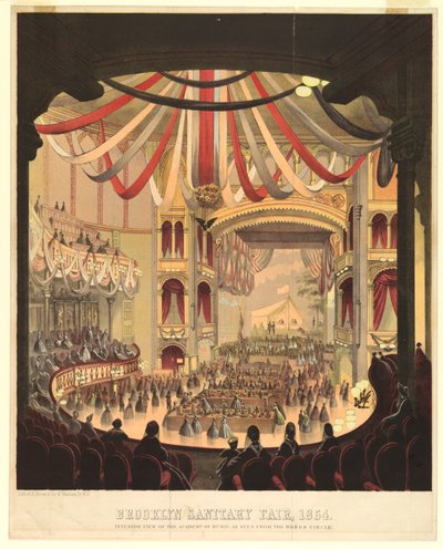 Innenansicht der Musikakademie vom Dress Circle aus gesehen von A. Brown and Company