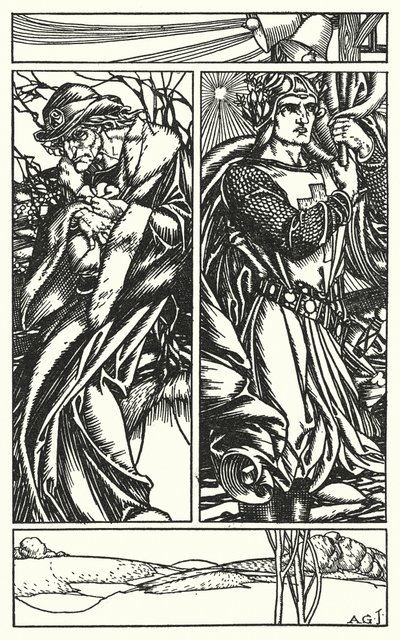 Illustration für Tennysons In Memoriam (Gravur) von A. Garth Jones
