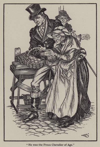 Illustration für The Essays of Elia von Charles Lamb (Lithografie) von A. Garth Jones