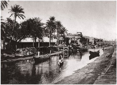 Ashar Creek zum Shatt al-Arab führend, Basra, Irak, 1925 von A. Kerim
