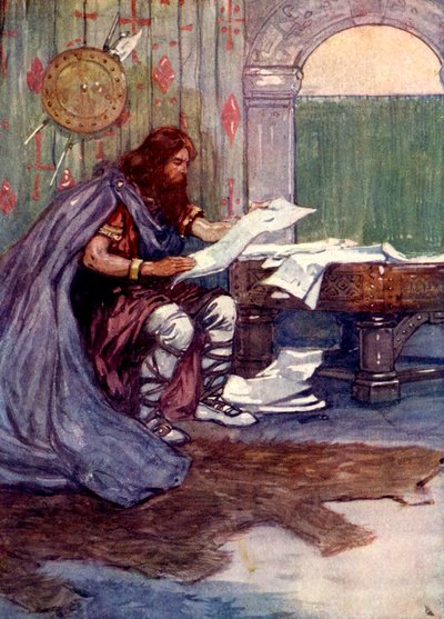 Alfred fand viel Freude am Lesen, 9. Jahrhundert, 1905 von A. S. Forrest