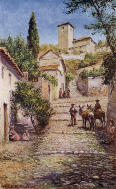 Granada, Straße im alten Viertel von A. Trevor Haddon