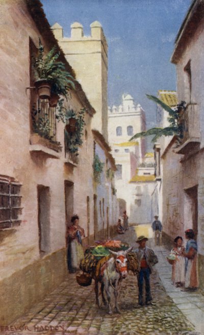 Sevilla, eine Straße von A. Trevor Haddon