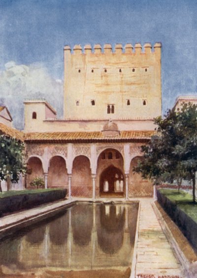 Die Alhambra, Turm von Comares von A. Trevor Haddon