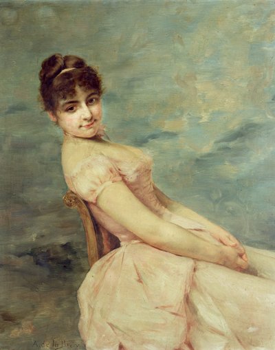 Porträt einer jungen Frau von A. de la Prely