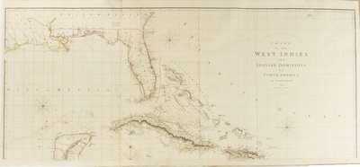 Karte der Westindischen Inseln und spanischen Herrschaftsgebiete in Nordamerika von Aaron Arrowsmith