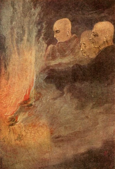 Die endgültige Freilassung (Farblithografie) von Abanindranath Tagore