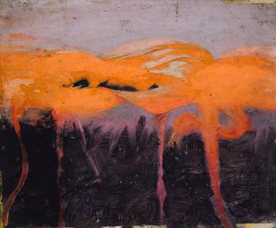 Rote Flamingos, Studie für das Buch Tarnung im Tierreich von Abbott Handerson Thayer