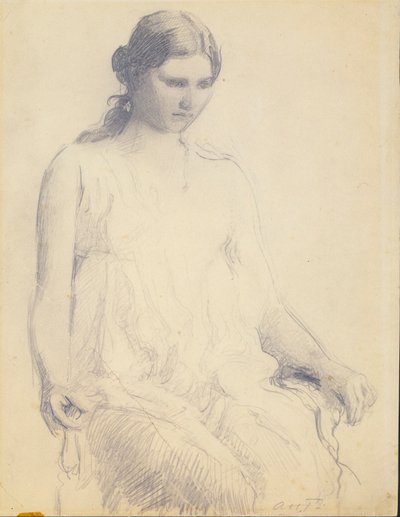 Studie einer jungen Frau von Abbott Handerson Thayer