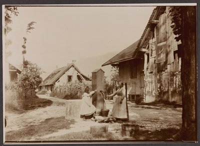 Aix les Bains - nahe dem großen Hafen, 27. Juni 1902 von Abel Marie Nicolas Boulineau