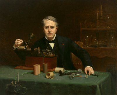 Thomas Alva Edison (1847-1931) von Abraham Archibald Anderson