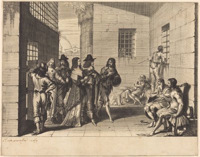 Gentry besucht ein Gefängnis von Abraham Bosse
