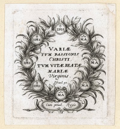 Die Wunder der Passion. Frontispiz für Callots (Gravur) von Abraham Bosse