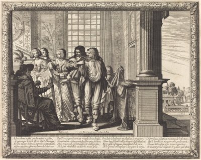 Der Vater des verlorenen Sohnes befiehlt das beste Gewand und die Schlachtung des gemästeten Kalbs von Abraham Bosse